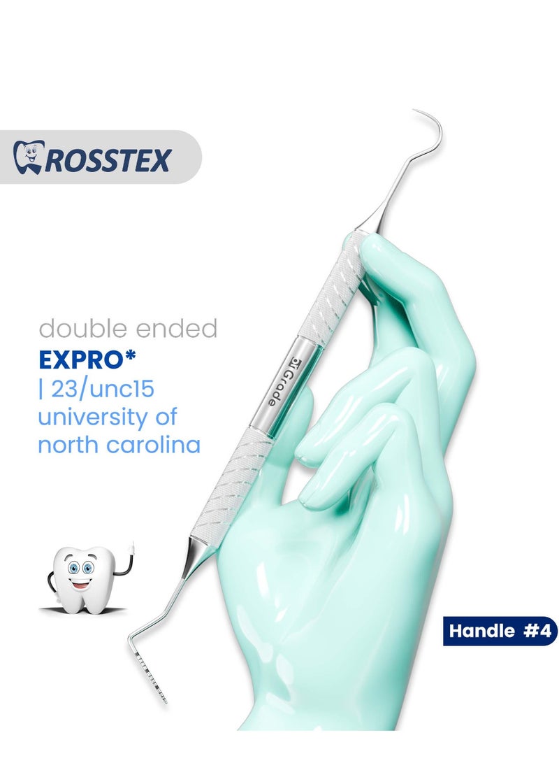 Dental Instrument Expro fig. 23/unc15 university of north carolina with handle no. 4 double ended