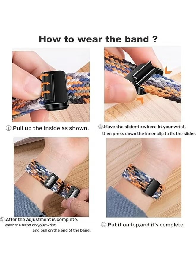 X-level Magnetic Wristband Adjustable Nylon Strap for Apple Watch Series 10 46mm,for 42mm 44mm 45mm 49mm Upgraded Connector -Elastic Nylon Breathable Sport Straps for Apple watch Series 10 9 8 7 6 5 4 3 2 SE  - Image 5