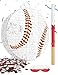 LAKINGO Baseball Piata for Boys Includes Wooden Bat Blindfold and Confetti 13x13x3 Perfect for SportsThemed Party Decorations and Birthday Party Fun - Image 2