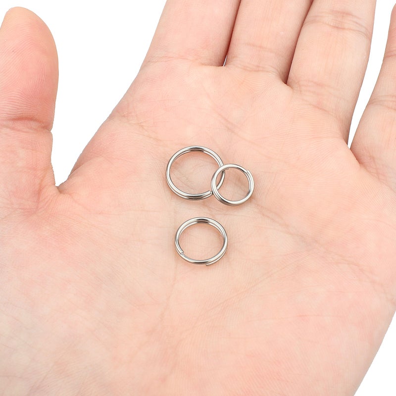 Wisdompro Split Ring, 12 Pack of Titanium Alloy Small Key Rings (Diameter: 12mm) - Image 3