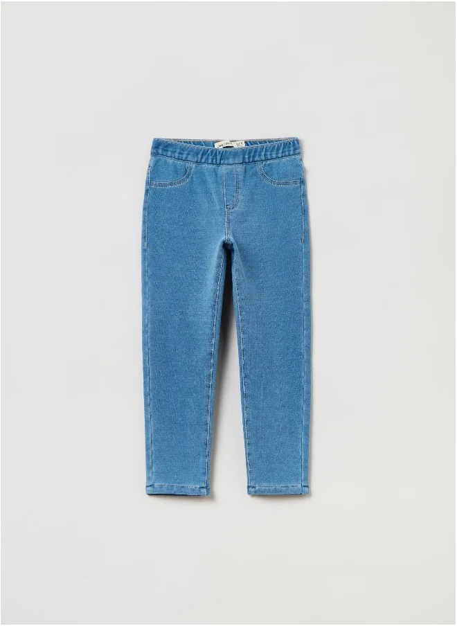 او في اس OVS French Terry Jeggings With Pockets
