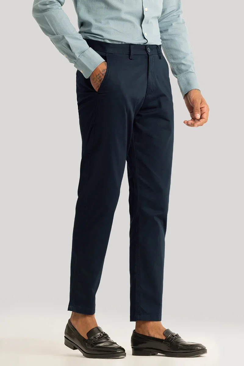 SNITCH تشينو سليم فيت كحلي سادة من أوربان سترايد