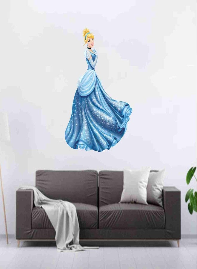 SkyOlla Cinderella Wall Decal - Girls Room Decor Sticker - Self Adhesive Vinyl Disney Princess Wall Art for Bedroom, Hall, Kitchen & Furniture - 24x17 Inch Waterproof Sticker - Pack of 1 - Image 4