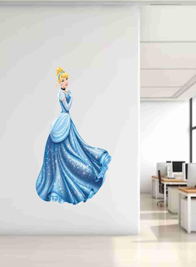 SkyOlla Cinderella Wall Decal - Girls Room Decor Sticker - Self Adhesive Vinyl Disney Princess Wall Art for Bedroom, Hall, Kitchen & Furniture - 24x17 Inch Waterproof Sticker - Pack of 1 - Image 3