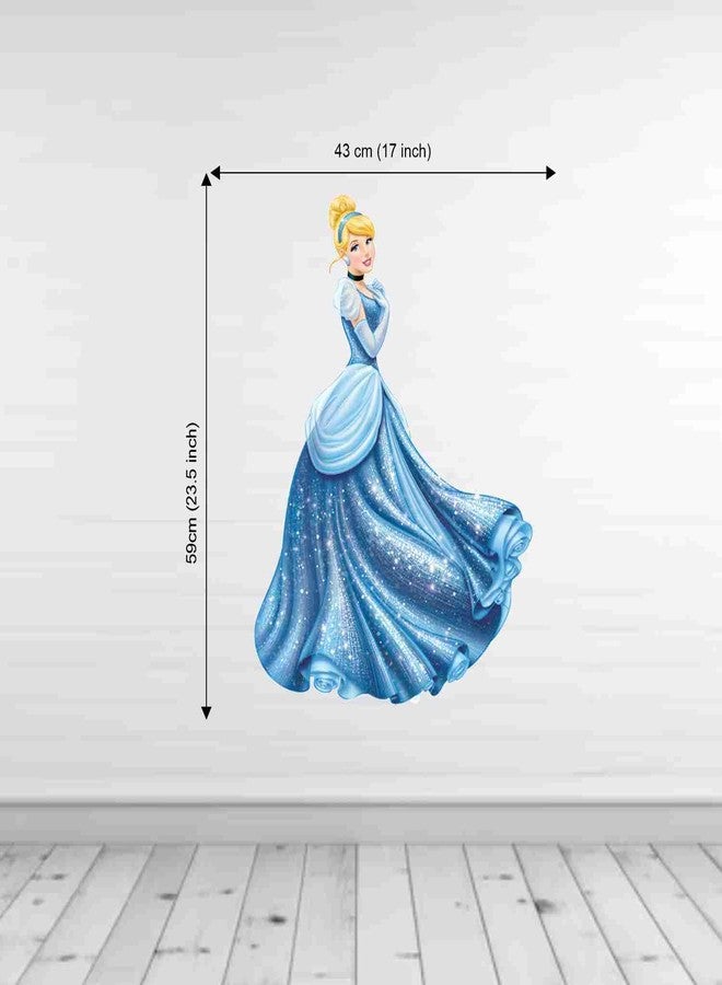 SkyOlla Cinderella Wall Decal - Girls Room Decor Sticker - Self Adhesive Vinyl Disney Princess Wall Art for Bedroom, Hall, Kitchen & Furniture - 24x17 Inch Waterproof Sticker - Pack of 1 - Image 2
