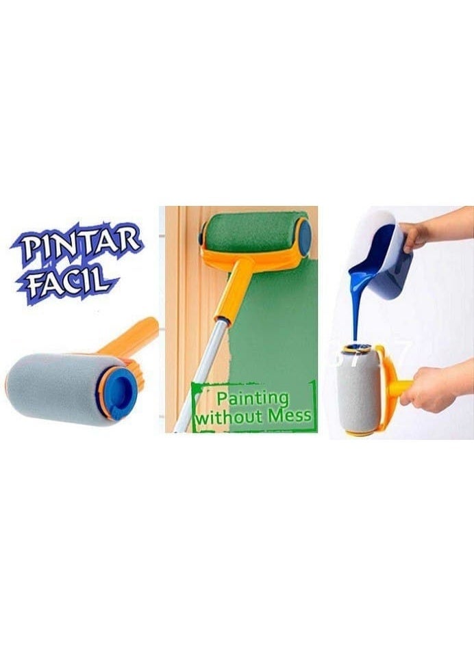 الرول السحرية لدهان الحوائط (Paint Runner) - طقم احترافي مزود بخزان داخلي لمنع التنقيط - دهان منزلي سهل وبدون فوضى - Image 2