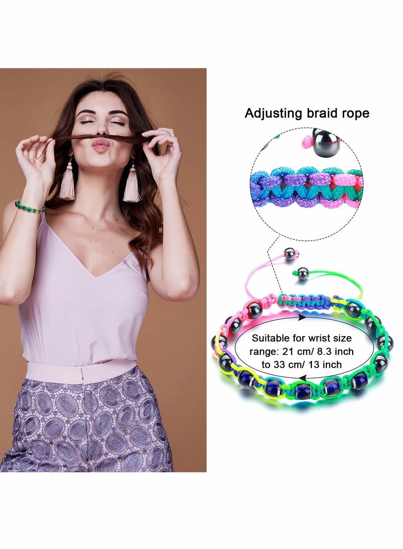 Color Changing Mood Bracelets for Couples & Friends - Adjustable Thermochromic Beads for Kids & Adults, 2 Pieces Set, Dazzling Emotion-Based Design - Image 5