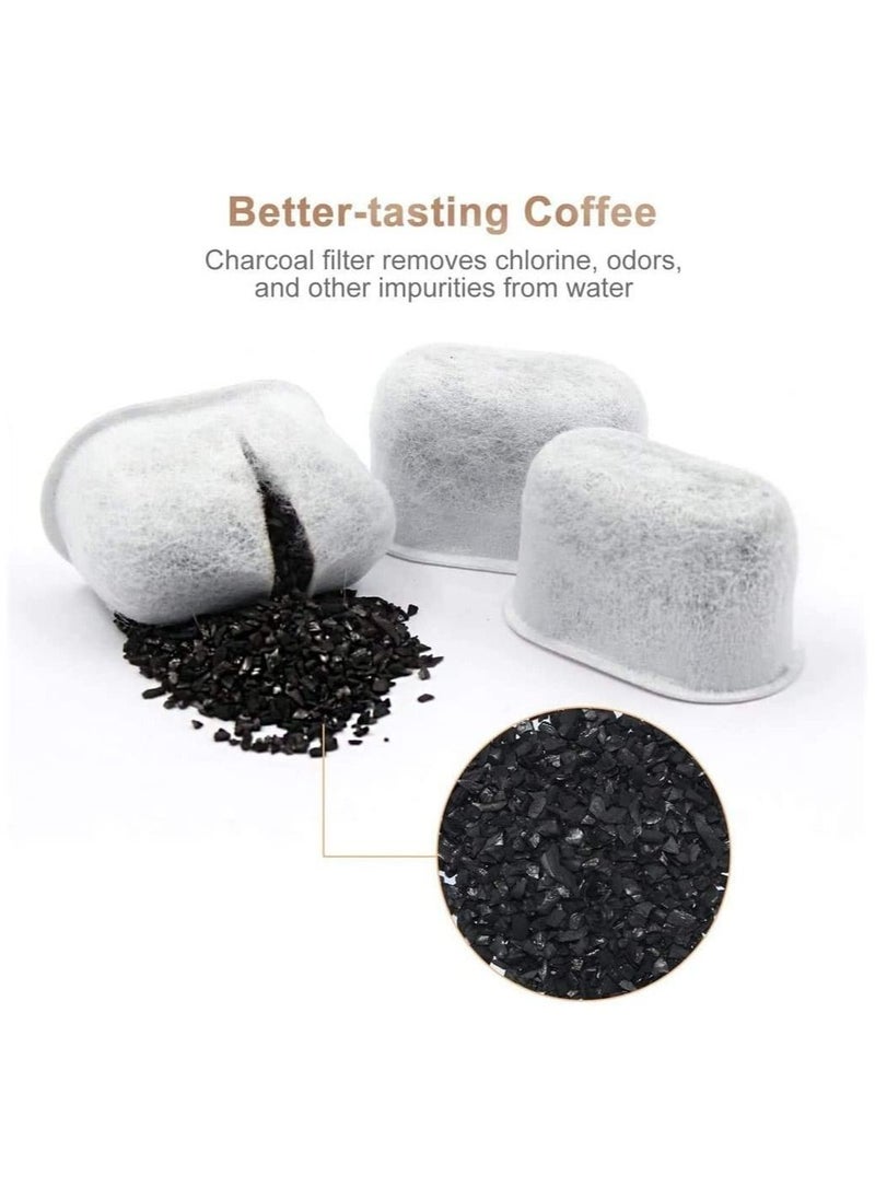 SYOSI - 6 Pack Replacement Charcoal Water Filter Cartridges with Starter Kit Combo for Single Brewing System and Some Models of Breville - Image 1