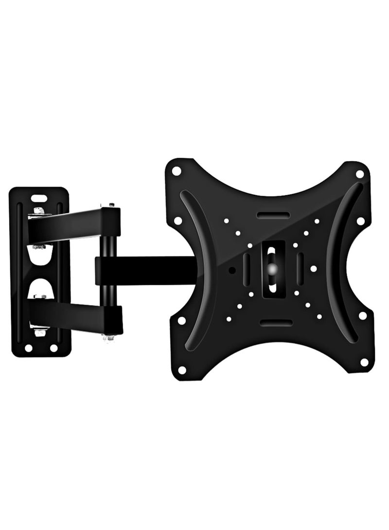 حامل تلفزيون متحرك للشاشات من 14 إلى 42 بوصة – قاعدة جدارية بثلاثة أذرع من الصلب المقوى – ماكس فيسا 200 × 200 ملم – يتحمل حتى 35 كجم