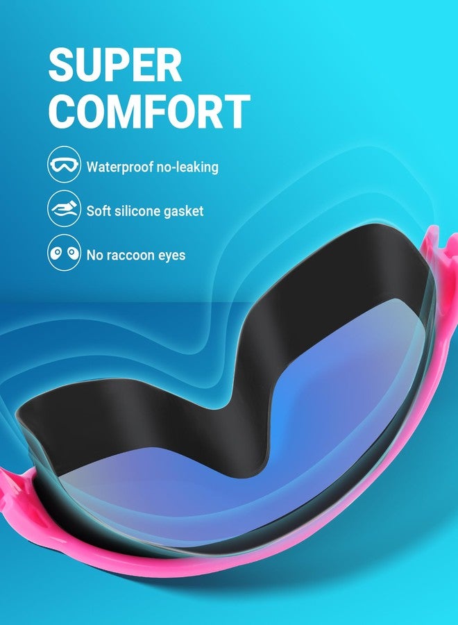 Freela 2 Pack Swimming Goggles for Adult Men Women Youth, 180° Wide View Anti Fog UV Protection Soft Silicone Waterproof No Leak Clear Swim Goggles, Underwater Beach Open Water Pool Goggles Blue Green - Image 5