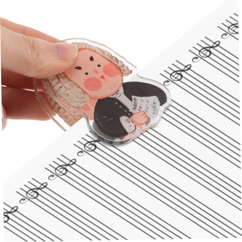 Cartoon Piano Sheet Music Clip Page Holder For Violin Guitar Practice Portable - Image 4