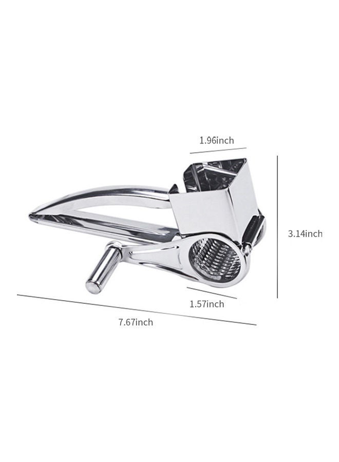 Manual Rotary Cheese Grater Silver 20*5*8cm  - Image 2
