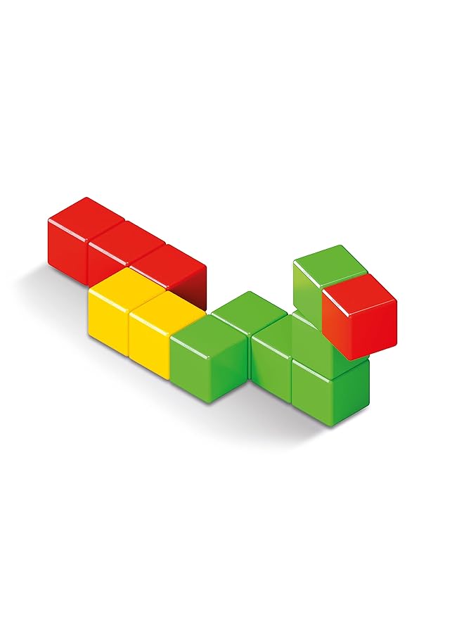 جيوماغ مجموعة بناء ماجيكوب كاملة الألوان، جذع وألعاب مغناطيسية تعليمية، صنع في سويسرا، بلاستيك معاد تدويره بنسبة 100%، ألعاب مفتوحة النهاية، ألعاب بناء، مناسبة للأطفال من عمر سنة فما فوق، 24 قطعة - Image 2
