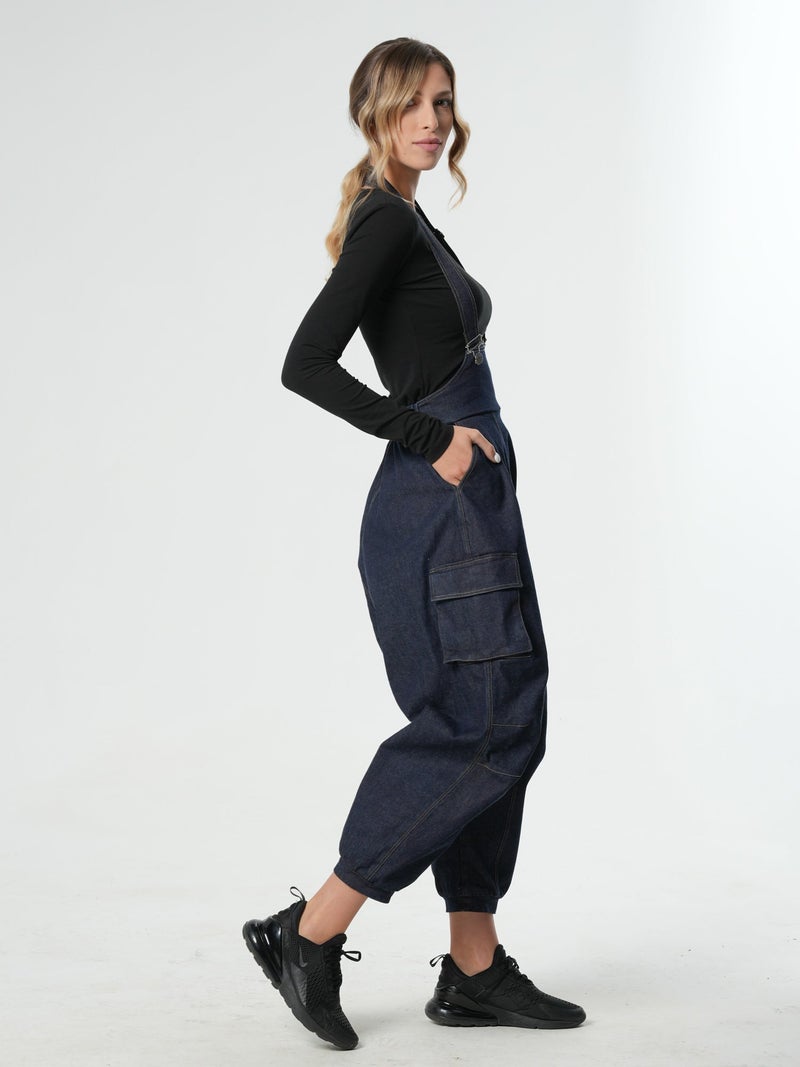 Metamorphoza Extravagant Denim Jumpsuit - Image 4
