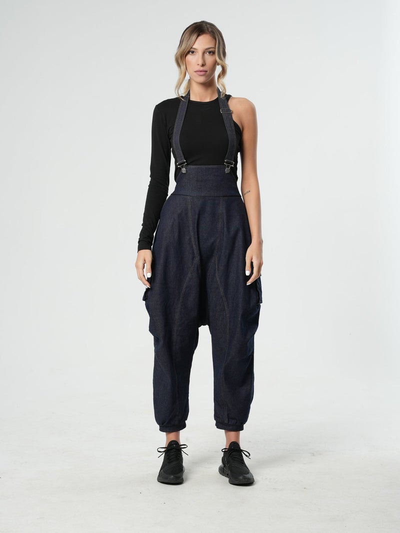 Metamorphoza Extravagant Denim Jumpsuit - Image 1