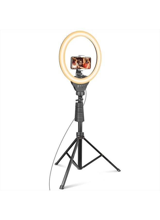 UBeesize 12'' Ring Light with Tripod, Selfie Ring Light with 62'' Tripod Stand, Light Ring for Video Recording＆Live Streaming(YouTube, Instagram, TIK Tok), Compatible with Phones, Cameras and Webcams  - Image 1