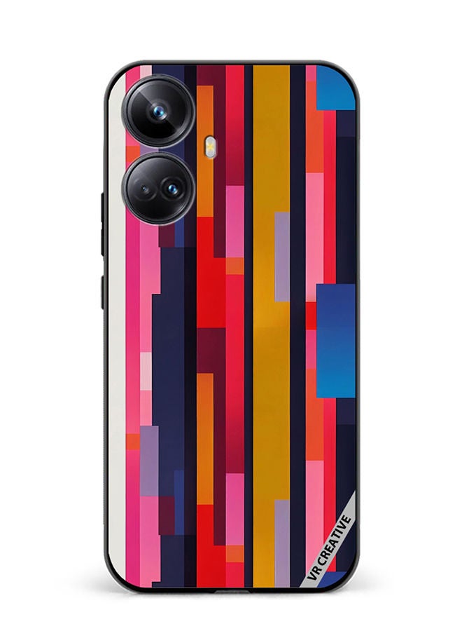 VR CREATIVE Protective Case Cover For Realme 10 Pro Plus Abstract Pattern 3D Design Multicolour - Image 1