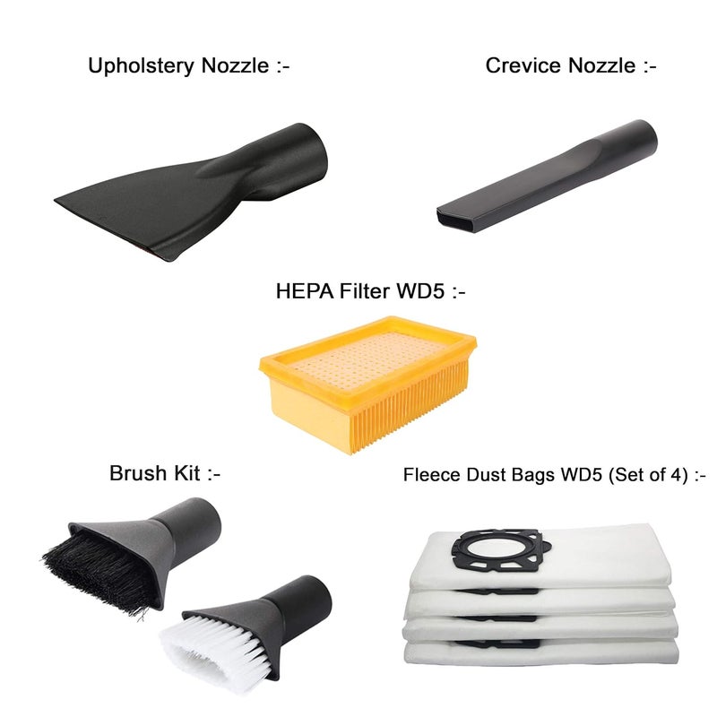 VMTC VMTC Special Kit for Karchre WD5 Vacuum Cleaner Accessory for Karchre WD4 WD5 WD6 - Image 2