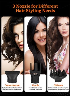 Couture Hair Pro Professional Ionic Hair Dryer 2500 Watts with Powerful Ac Motor - Ultimate Fast Hair Drying  - Image 4