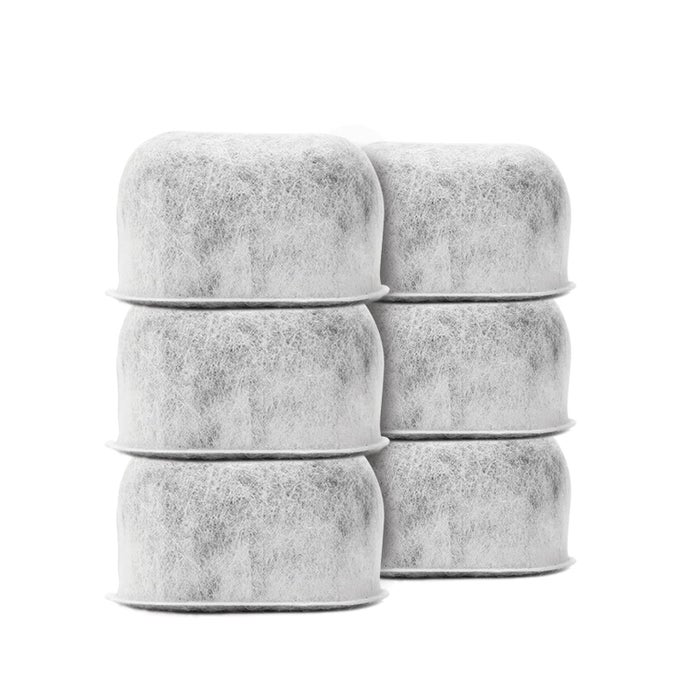 PACK OF 6 REPLACEMENT CHARCOAL WATER FILTERS FOR ALL CUISINART COFFEE MACHINES CUISINART COMPATIBLE NOT KEURIG FILTERS FIT BOTH NEWER OLDER MODELS CUISINART COFFEE MAKERS