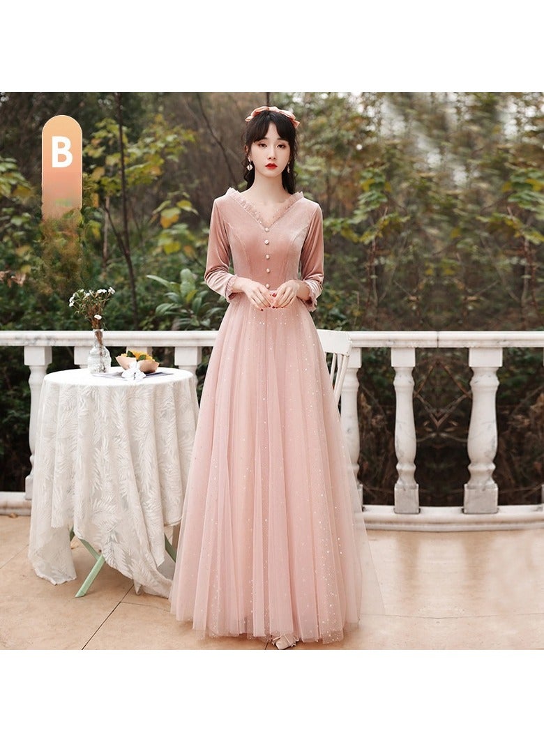 KUYING New Fashionable and Elegant Bridesmaid Dress  - Image 1