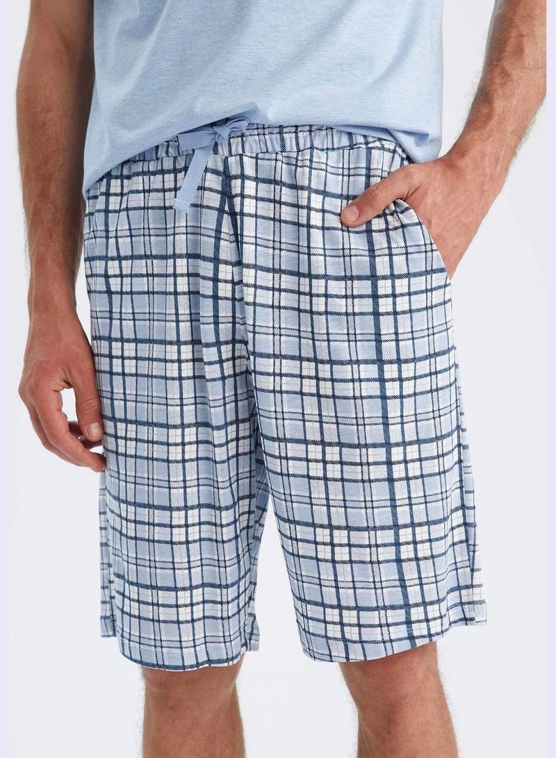 DeFacto 2 Pack Man Regular Fit Crew Neck Short Sleeve Homewear Knitted Sets - Image 4