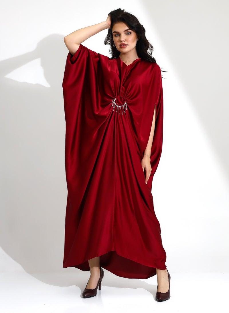 فستان  أنيق برقبة دائرية و عالي الجودة - Image 3
