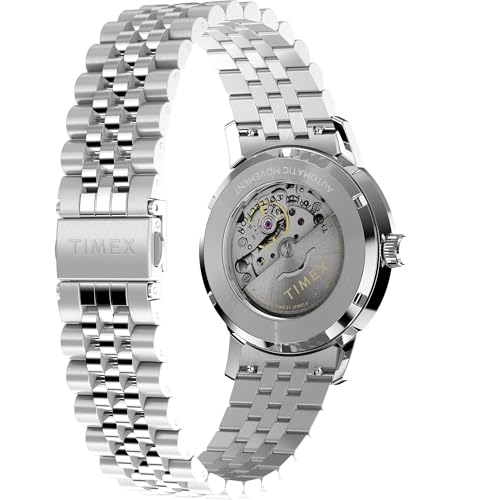 Timex Men's Marlin Automatic 40mm Watch - Stainless Steel Bracelet Natural Dial Stainless Steel Case - Image 5