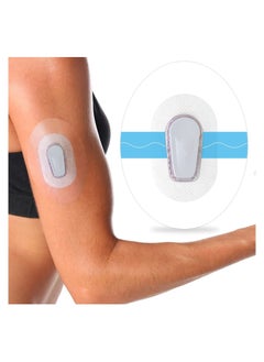 20 Pieces Shower Waterproof Adhesive Patches for G6 Overpatch Sensor Transparent Sweatproof CGM Stickers Continuous Glucose Monitor Protective Cover
