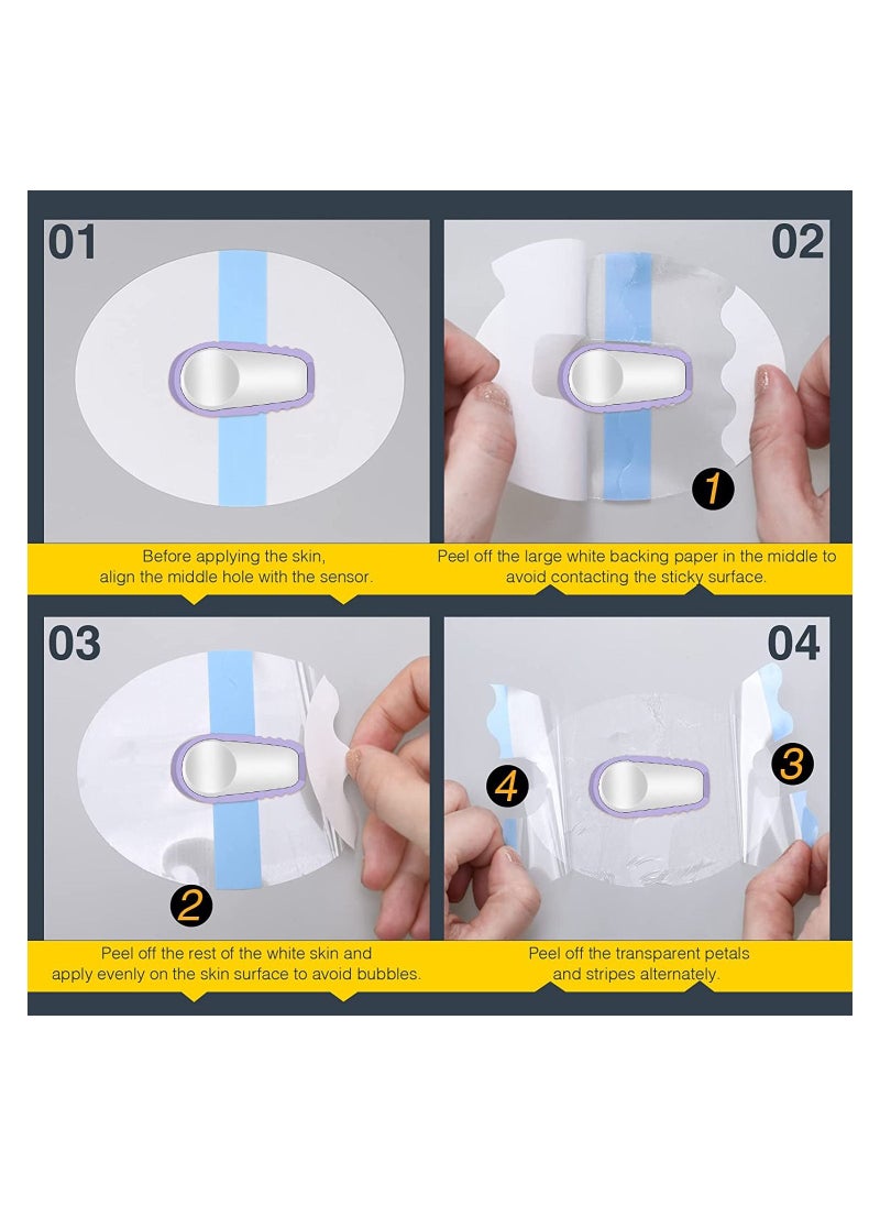 Generic - 20 Pieces Shower Waterproof Adhesive Patches for G6 Overpatch Sensor Transparent Sweatproof CGM Stickers Continuous Glucose Monitor Protective Cover - Image 1