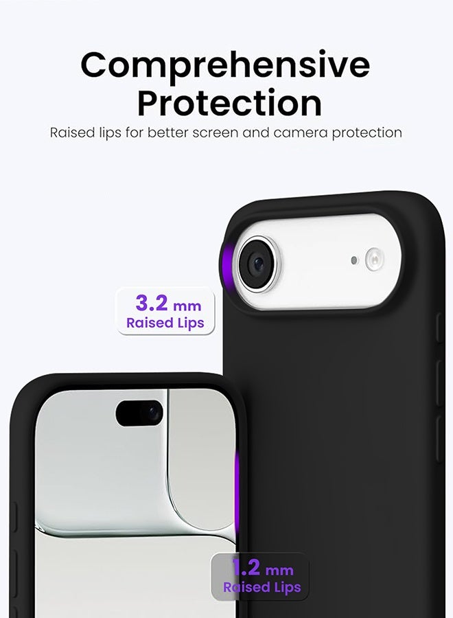 ميدا غطاء سيليكون لجهاز ايفون 17 اير، جراب حماية لكامل الجسم بملمس حريري ناعم، غطاء مضاد للصدمات مع بطانة من المايكروفايبر - Image 2