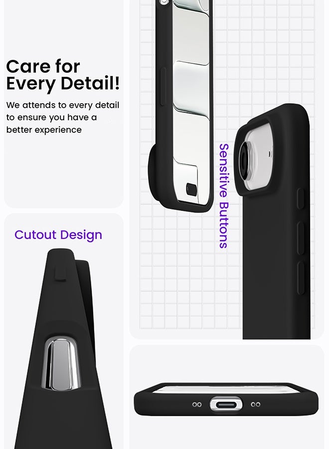 ميدا غطاء سيليكون لجهاز ايفون 17 اير، جراب حماية لكامل الجسم بملمس حريري ناعم، غطاء مضاد للصدمات مع بطانة من المايكروفايبر - Image 3