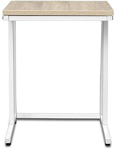 INDIAN DECOR INDIAN DECOR 45709 Nesting Sofa Tables Set of 2 Nest Side Table MDF White  - Image 4