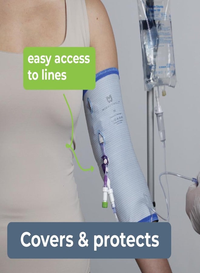 Mighty Well PICCPerfect PICC Line Cover: Soft Touch Double Layer PICC Line Arm Cover | Black, Medium - Image 5