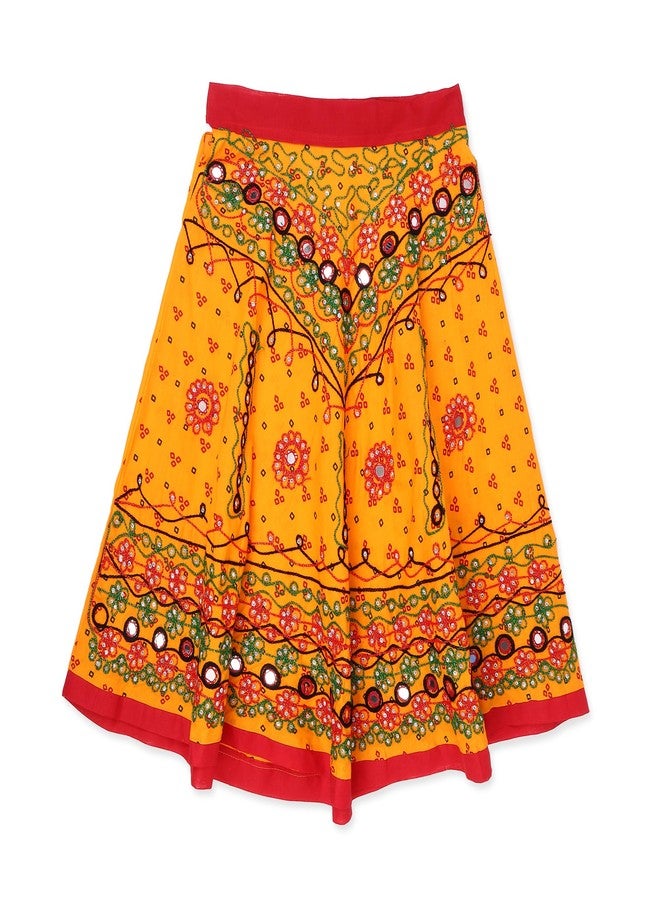 ANNA'S Baby Girl Cotton Readymade Lehenga Choli Set (KUM-YL6_YELLOW_3 Years-4 Years) - Image 3