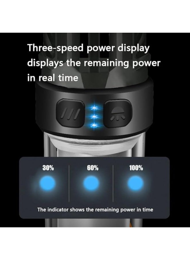 general Portable Rechargeable LED Flashlight for Camping, IPX4 Waterproof Light, Indoor & Outdoor LED Flashlight Survival Kit, Emergency Light, Power Outage, Hiking - Image 5