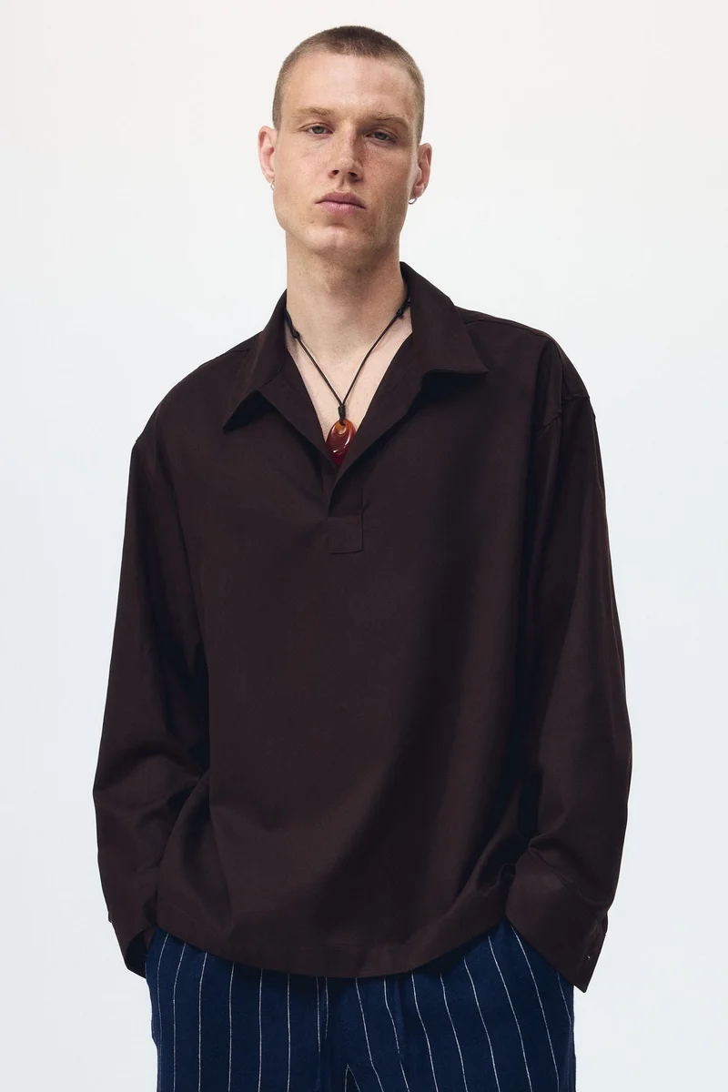H&M Relaxed Fit Popover shirt
