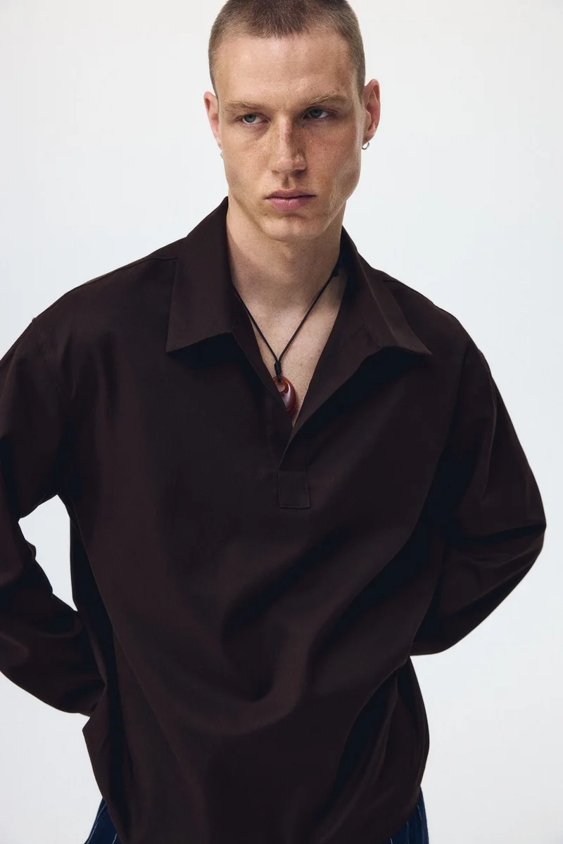 H&M Relaxed Fit Popover shirt