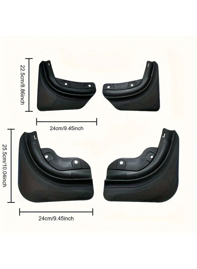 2025 Tesla Model Y Juniper Mud Flaps 4pcs Drill Free Splash Guards Tire Protection - Image 4
