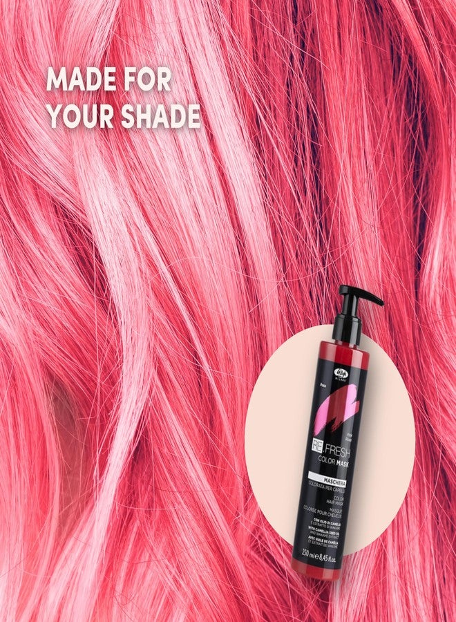 Lisap Color Depositing Hair Mask, Pink, 8.45 oz, Hair Gloss Toner Deep Conditioning Hair Mask, Dry Damaged or Color Treated Hair Repair, With Hydrating Camellia Oil, For Shine & Moisturization - Image 2