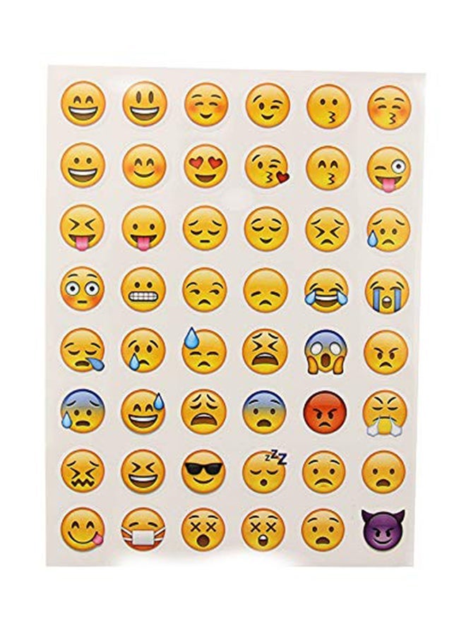 Mini 4 Sheet 192 Emoji Smiley Face Whatsapp Scrapbooking Stationery Sticker Set - Image 3