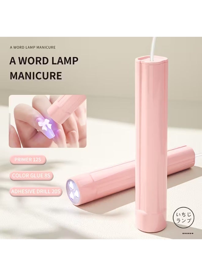 LANGMANNI Portable LED Nail Lamps for Manicures, Designed for False Nails, in a Light Pink Color, Suitable for Both Fingernails And Toenails, Ideal for Gel Polish - Image 3