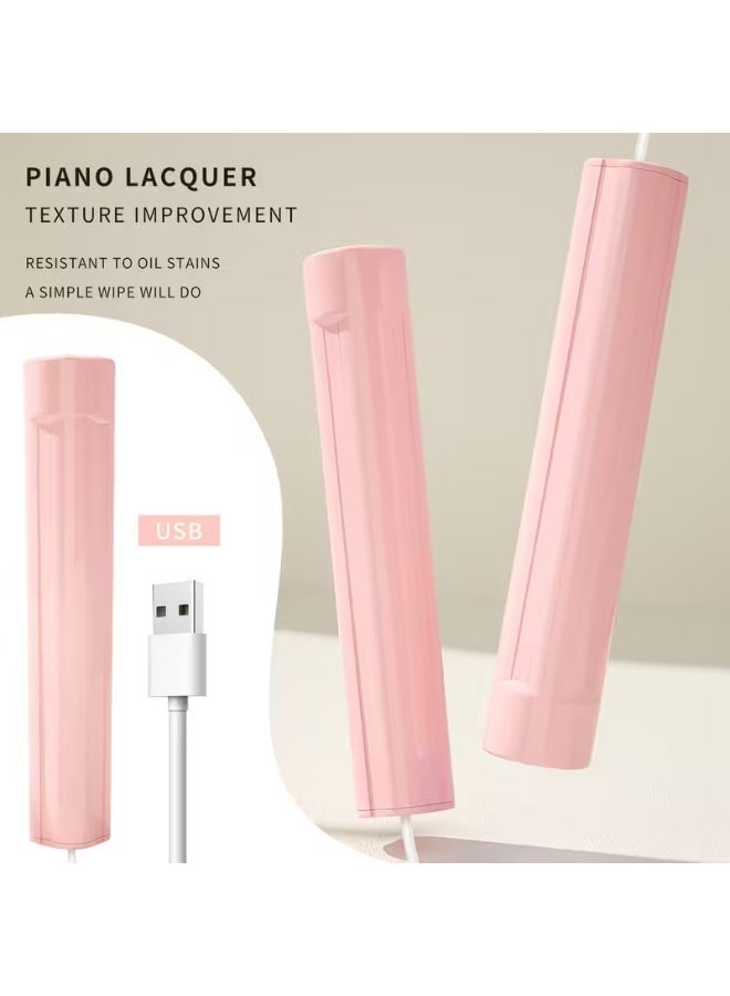 LANGMANNI Portable LED Nail Lamps for Manicures, Designed for False Nails, in a Light Pink Color, Suitable for Both Fingernails And Toenails, Ideal for Gel Polish - Image 1