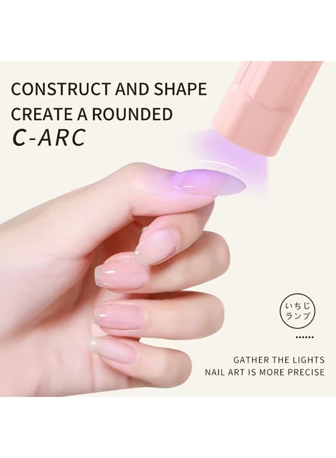 LANGMANNI Portable LED Nail Lamps for Manicures, Designed for False Nails, in a Light Pink Color, Suitable for Both Fingernails And Toenails, Ideal for Gel Polish - Image 5