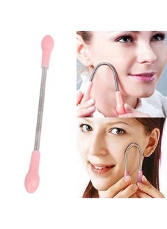 SUPVOX 2Pcs Facial hair remover stainless steel hair removal spring from upper lip chin cheeks and neck 