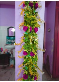 Dynamic Retail Global Dynamic Retail Global Artificial Hanging Flowers Plant Chain for Home Decoration Polyester Multi Color PM354  - Image 1