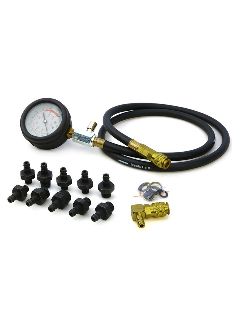 Generic Car Engine Automotive Pressure Gauge Test Detector Kit Auto Repairing Cylinder Pressure Tester Low Oil Warning Devices Diagnostic Tool 13pcs  - Image 4