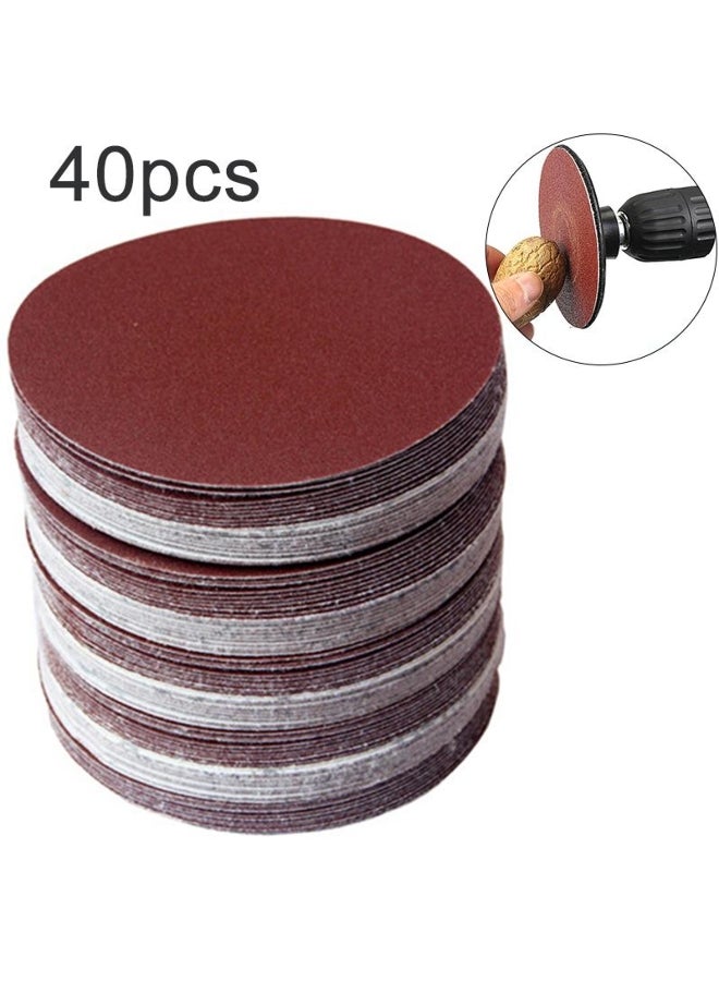 40pcs/Set 75mm-80mm Sandpapers 320/400/600 / 800/1000/1200/1500/2000Grit 