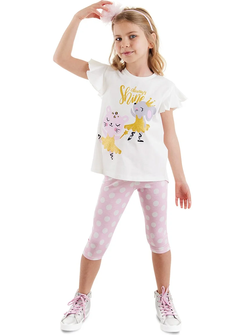 دينوكيدس Ballerina Animals Girls T-Shirt Leggings Set