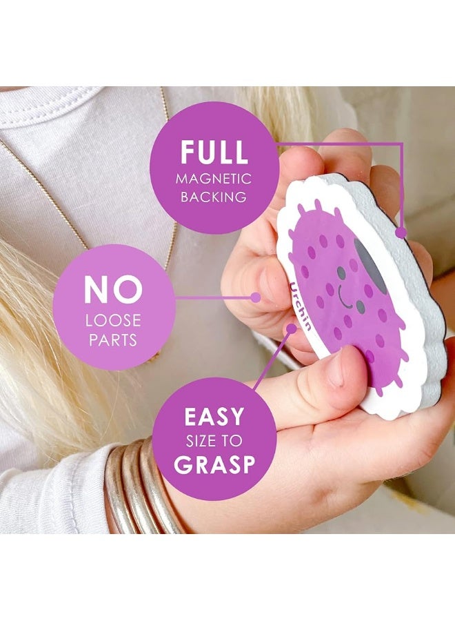 Curious Columbus Toddler Magnets  Animal Fridge Magnets for Kids  52 Refrigerator Magnets with 26 Animals  26 ABC Magnetic Letters  Foam Alphabet Learning Set for Toddlers - Image 3